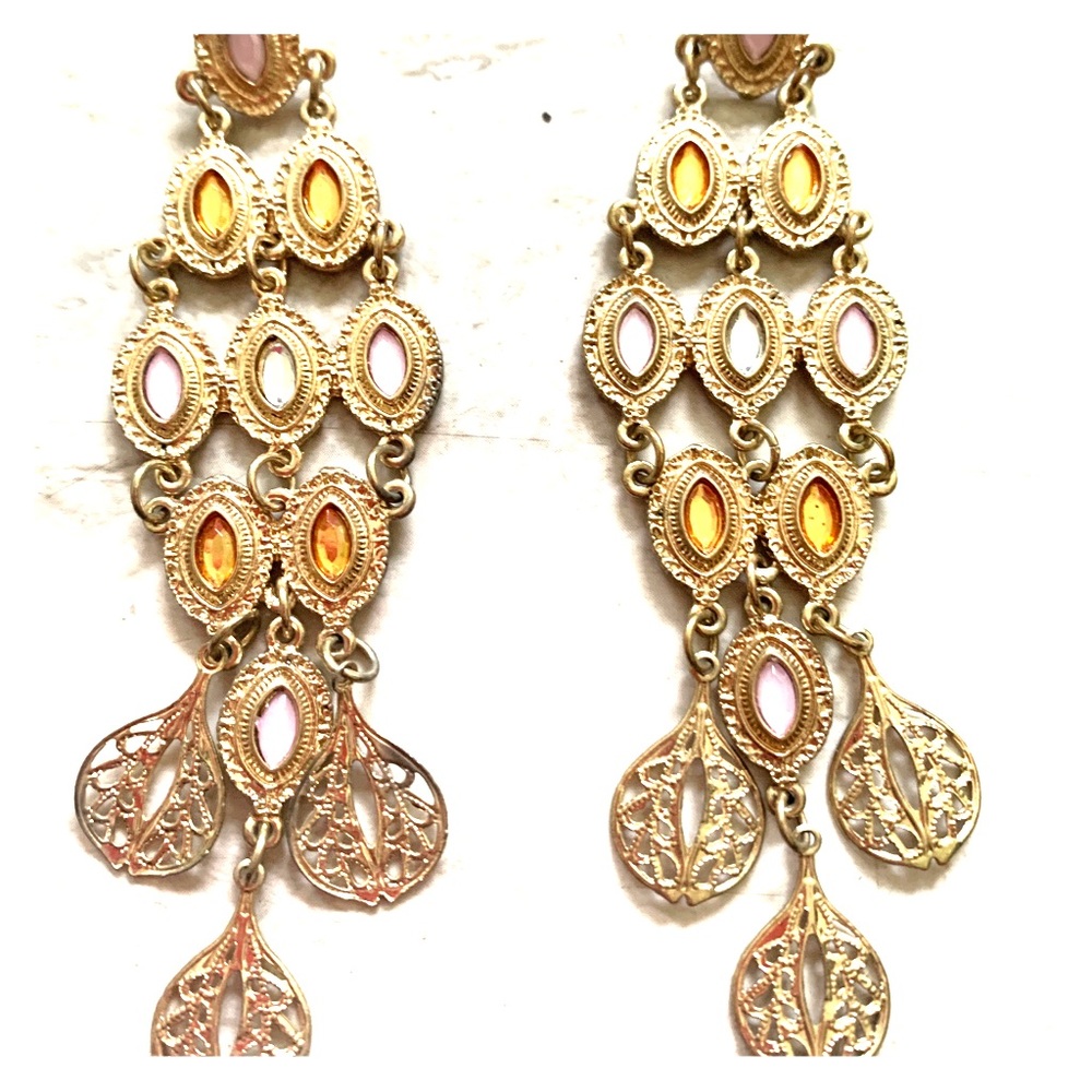Urban Outfitters Gem Cascade Earrings